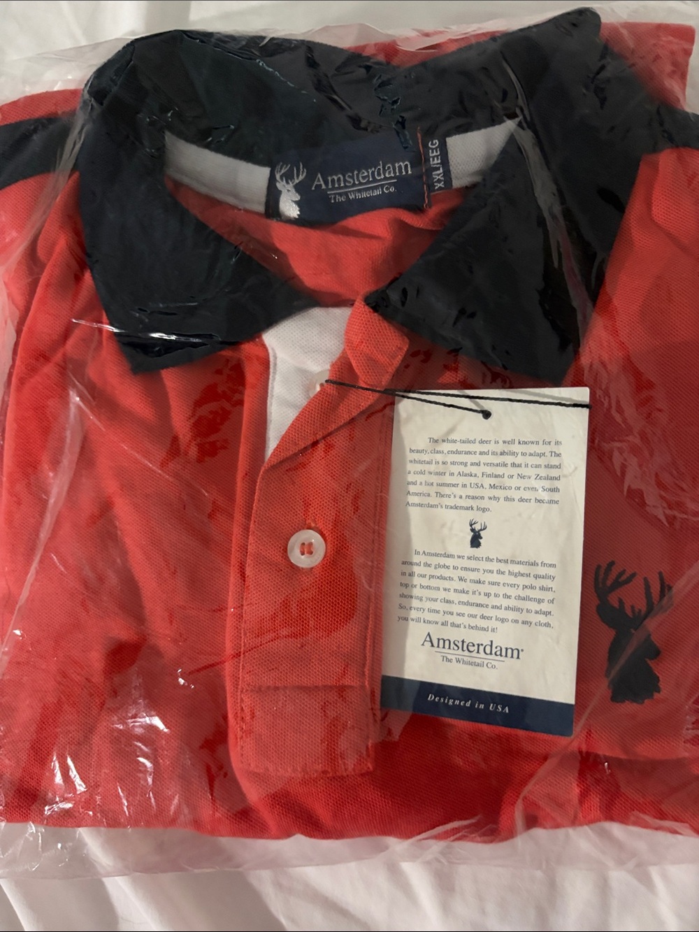 Men’s polo Amsterdam short sleeve shirt NWT